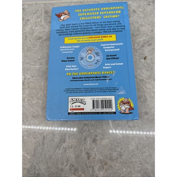 The Adventures Of Captain Underpants Collector's Edition w CD & Lenticular cover - Picture 3 of 3